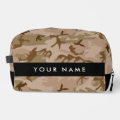 Desert Camouflage Pattern, Ihr Name, Personalisier Waschbeutel (Vorderseite)
