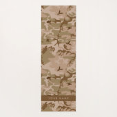 Desert Camouflage Pattern, Ihr Name, Personalisier Yogamatte (Rückseite)