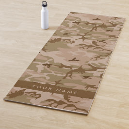Desert Camouflage Pattern, Ihr Name, Personalisier Yogamatte