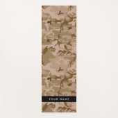 Desert Camouflage Pattern, Ihr Name, Personalisier Yogamatte (Vorderseite)