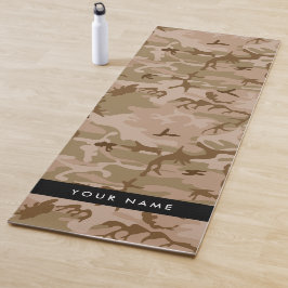 Desert Camouflage Pattern, Ihr Name, Personalisier Yogamatte