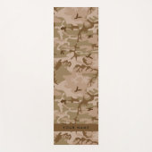 Desert Camouflage Pattern, Ihr Name, Personalisier Yogamatte (Vorderseite)