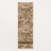 Desert Camouflage Pattern, Ihr Name, Personalisier Yogamatte (Rückseite)