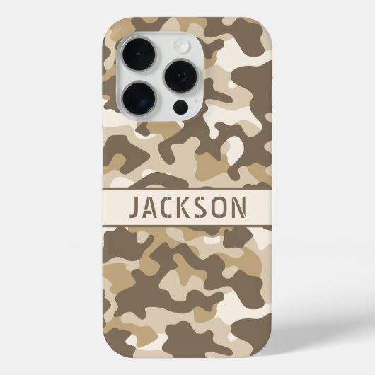 Desert Camouflage Personalized Case-Mate iPhone Hülle (Rückseite)