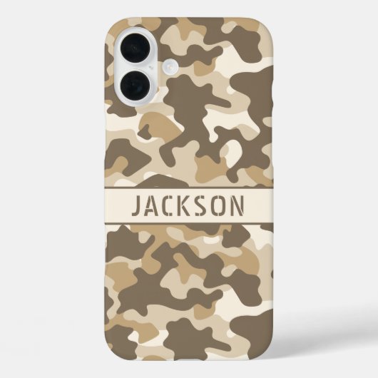 Desert Camouflage Personalized Case-Mate iPhone Hülle (Rückseite)