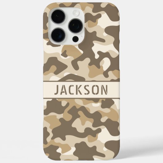 Desert Camouflage Personalized Case-Mate iPhone Hülle (Rückseite)