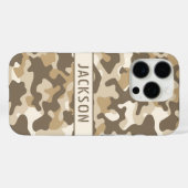 Desert Camouflage Personalized Case-Mate iPhone Hülle (Rückseite (Horizontal))