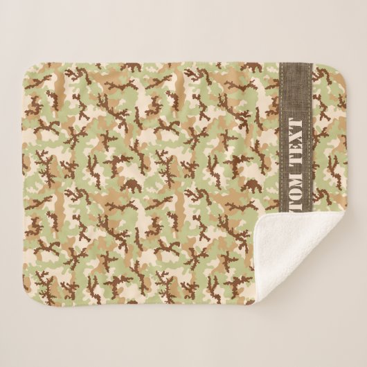 Desert Camouflage Sherpadecke (Vorderseite (Horizontal))