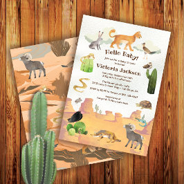 Desert Canyon Animals Baby Shower Einladung
