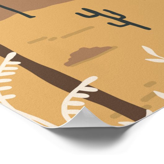 Desert Canyon Poster (Ecke)