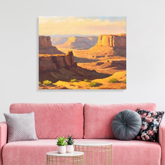 Desert Canyons Leinwanddruck (Insitu (Wohnzimmer))