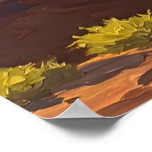 Desert Canyons Poster (Ecke)