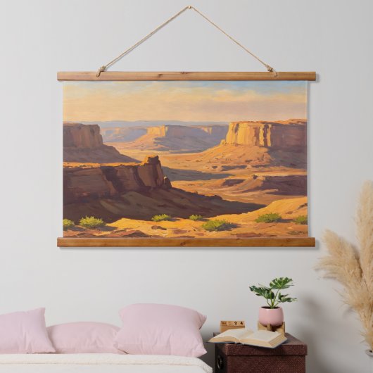 Desert Canyons Wandteppich Mit Holzrahmen (Schlafzimmer)