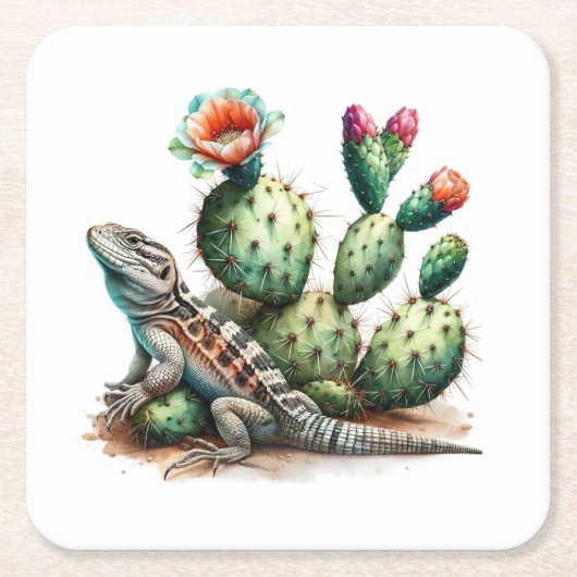 Desert Charm Rechteckiger Pappuntersetzer (Vorderseite)