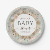 Desert Chic Baby Dusche Pappteller (Vorderseite)