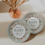 Desert Chic Baby Dusche Pappteller<br><div class="desc">Wüste Chic Baby Shower Paper Teller - Lass uns, mit diesem "sandtastischen" wüstenhaften, schicken Papierschildkröte die Stacheln aus der Babyduschplanung zu nehmen. Bringen Sie die Boho-Villen der Wüste an. Mit trockenen Blumen und Kakteen in sehr geschmackvollen, weichen Grün- und Rosatönen. Halten Sie sich also an Ihre Kamele, denn das ist...</div>