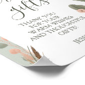 Desert Chic Baby Shower Poster (Ecke)