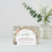 Desert Chic Books für Baby Begleitkarte (Stehend Vorderseite)