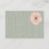 Desert Chic Books für Baby Begleitkarte (Rückseite)