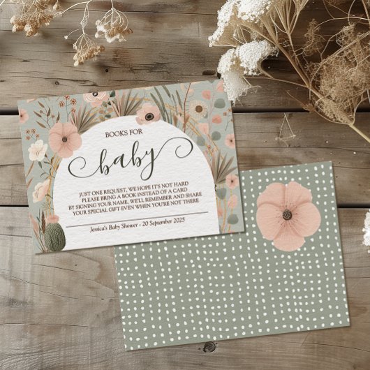 Desert Chic Books für Baby Begleitkarte