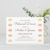 Desert Chic Sedona Probe Dinner Einladung (Stehend Vorderseite)