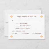Desert Chic Sedona Response Card RSVP Karte (Vorderseite)