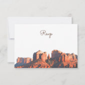 Desert Chic Sedona Response Card RSVP Karte (Rückseite)