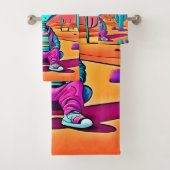 Desert Chillin Alien Art Badhandtuch Set (Insitu)