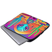 Desert Chillin Alien Art Laptopschutzhülle (Vorne Knopf)