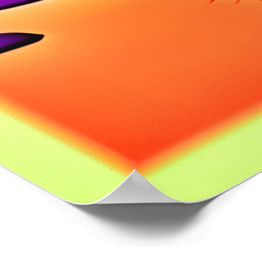 Desert Chillin Alien Art Poster (Ecke)