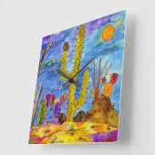 Desert Clock Quadratische Wanduhr (Winkel)