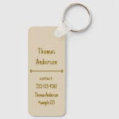 Desert Color Combination Schlüsselanhänger (Rückseite)