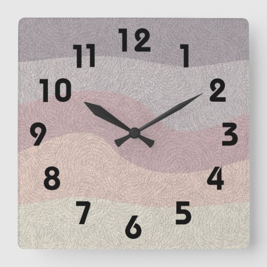 Desert Colors Wall Clock Quadratische Wanduhr (Vorderseite)