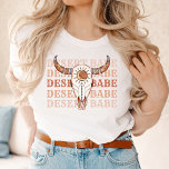 Desert Cowgirl Last Rodeo Babe T-Shirt<br><div class="desc">Ein lustiges Cowgirl-Design in Braun- und Beigetönen</div>