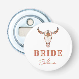 Desert Cowgirl Last Rodeo Bride Flaschenöffner