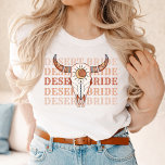 Desert Cowgirl Last Rodeo Bride T-Shirt<br><div class="desc">Ein lustiges Cowgirl-Design in Braun- und Beigetönen</div>