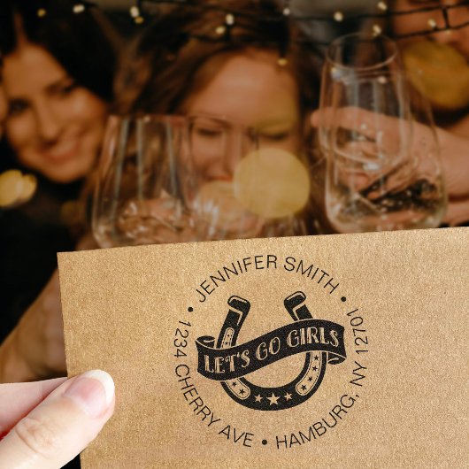 Desert Cowgirl Last Rodeo Junggeselinnen-Abschied Permastempel