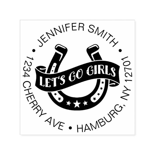 Desert Cowgirl Last Rodeo Junggeselinnen-Abschied Permastempel (Design)