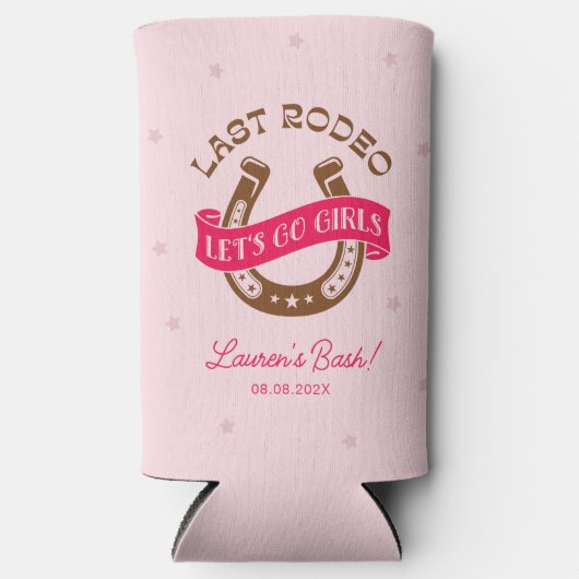Desert Cowgirl Last Rodeo Junggeselinnen-Abschied Selters Dosenkühler (Vorderseite)