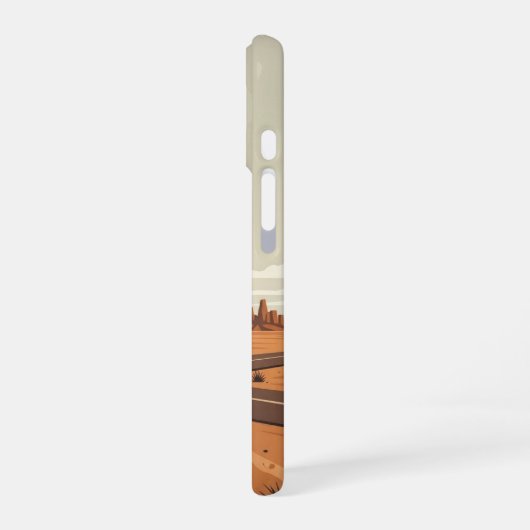 Desert Crossroads iPhone 16 Hülle (Linke Seite)