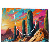 Desert Dawn Große Geschenktüte (Rückseite)