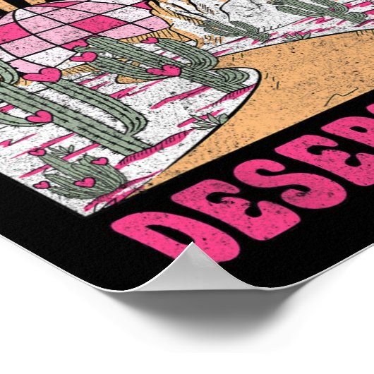 Desert Disco Bride Squad Brautparty Bachelorette Poster (Ecke)