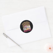 Desert Disco Bride Squad Brautparty Bachelorette Runder Aufkleber (Umschlag)