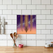 Desert Disco Lattice CrystalOmbre Diamond & Orange Fliese