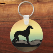 Desert Dog Saluki Schlüsselanhänger (Vorderseite)