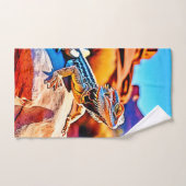Desert Dragon Lizard Design Badhandtuch Set (Handtuch)
