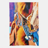Desert Dragon Lizard Design Geschirrtuch (Vertikal)