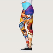 Desert Dragon Lizard Design Leggings (Links)