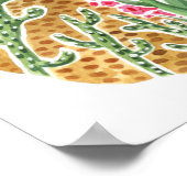 Desert Dreamer Coyote Landscape Poster (Ecke)