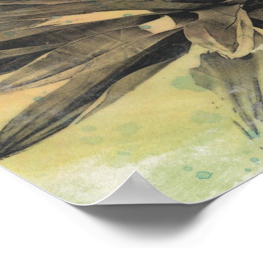 Desert Dreams | Green Plant Poster (Ecke)